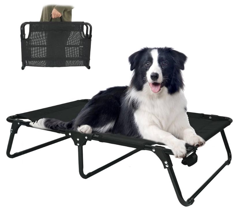 M JJYPET Outdoor Elevated Medium Dog Hammock Bed