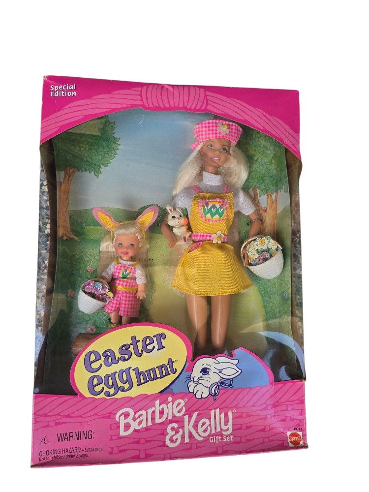 Barbie & Kelly Easter Egg Hunt Special Edition Vintage Dolls New in Box 1997