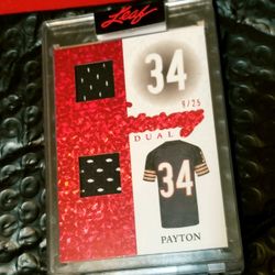 ~2023 LEAF ARISTOCRACY DUAL SSP/25 (GAME WORN) JERSEY PATCH~ WALTER PAYTON~  (MT) for Sale in Phoenix, AZ - OfferUp