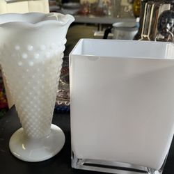 White Vases Your Choice Of One 