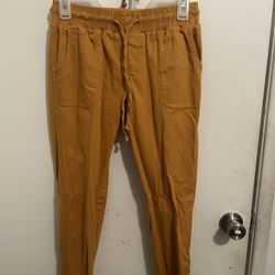 orange joggers size 7