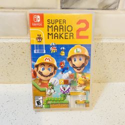 Super Mario Maker 2 (Nintendo Switch, 2019) Authentic Tested Works Great Excellent condition