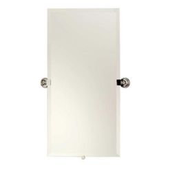 20" x 36" Frameless Pivoting Wall Mounted Bathroom Vanity Beveled Mirror