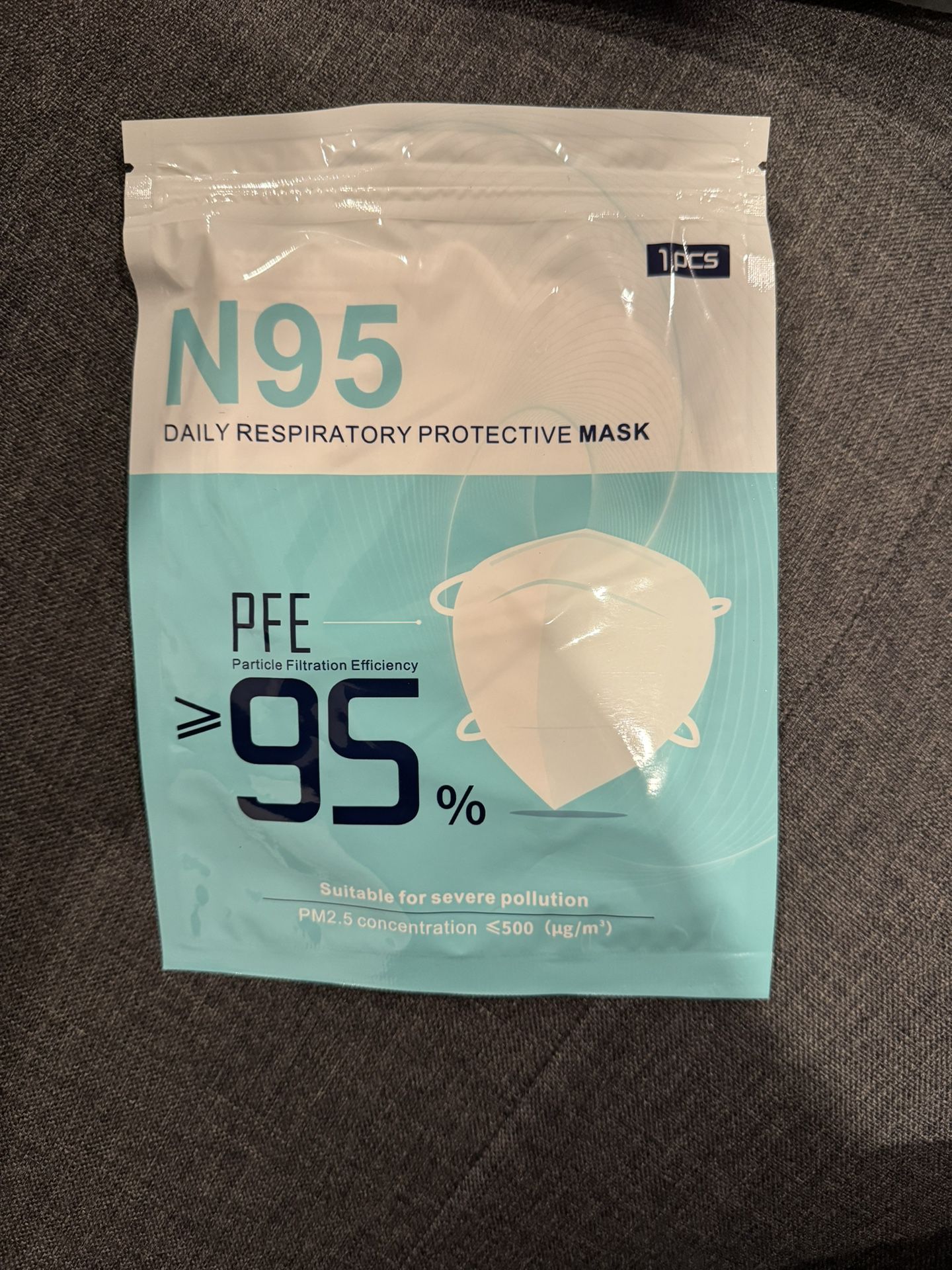 NEW N95 Adult Face Masks, 20 Per Pack, 500 In Box