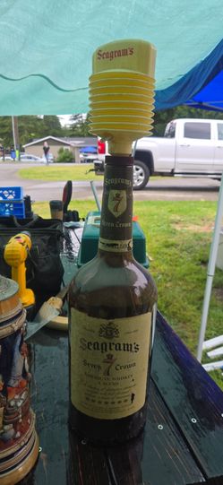 Vintage 2 ft alcohol bottle