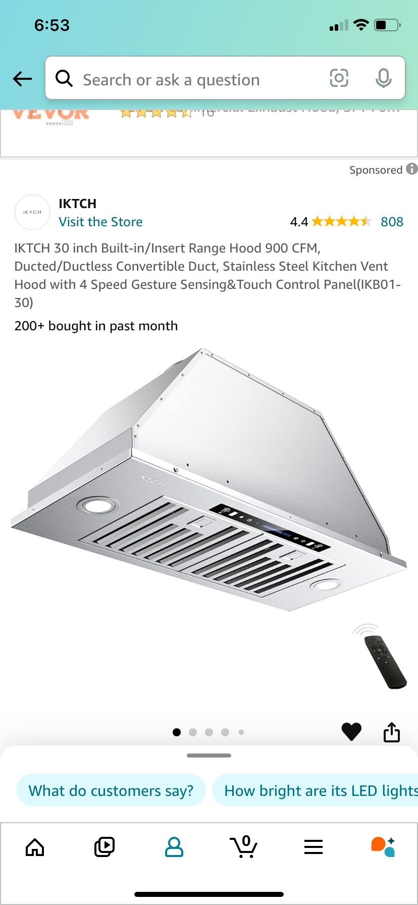 Range Hood 30”