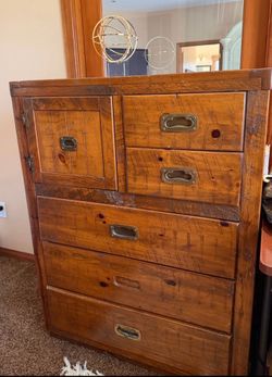 vintage Young-Hinkle solid knotty pine rustic dresser OBO!