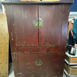 Antique Wood Hutch