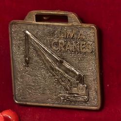 Baldwin Lima Hamilton Crawler Crane Construction Advertising Pocket Watch Fob OH