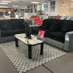 Sofa & Loveseat Set Available In Multiple Colors 40% Off