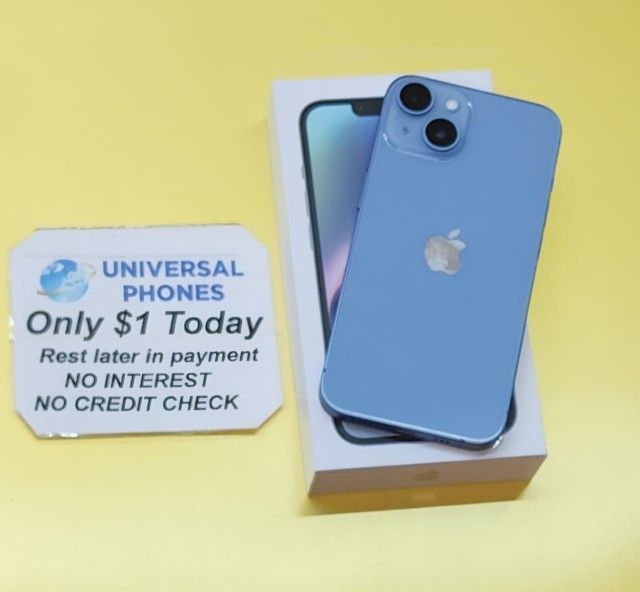 Apple IPhone 14 128gb Unlocked, FREE Smartwach/ Headphones. Pay $1 Today Rest in payments. NO CREDIT NEEDED FINANCING