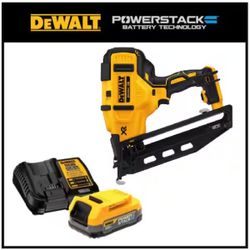 DeWalt 20V MAX XR 16 Ga. Cordless Angled Finish Nailer Tool Only 20 V