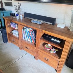 Solid Wood Console Table/Media Console Table