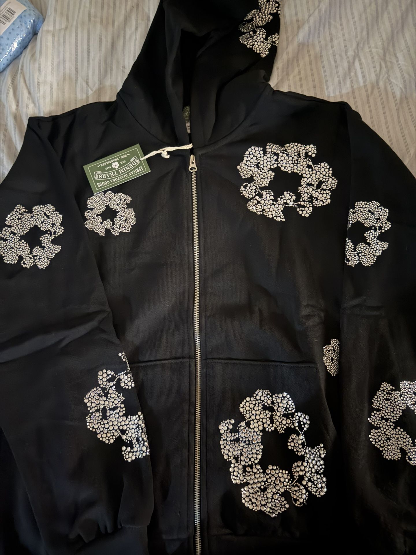 Denim Tear Zip-up Hoodie