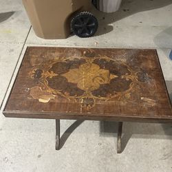 Vintage Wooden Tv Tray Table