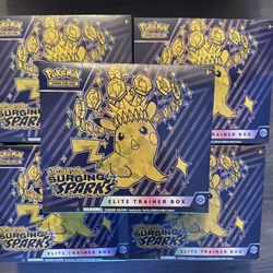 ⭐ Pokémon Scarlet & Violet: Surging Sparks — ETBs & Booster Bundles