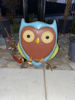 Metal Owl Wall Hanging 