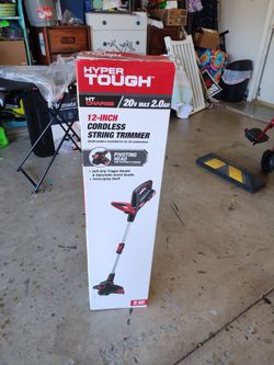 12"  Hyper Tough cordless trimmer  ( New )