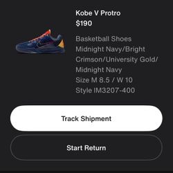 Kobe 5 Potro Caitlin Clark Indiana Forever