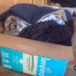 Box Of Boy L & XL Clothes Free 