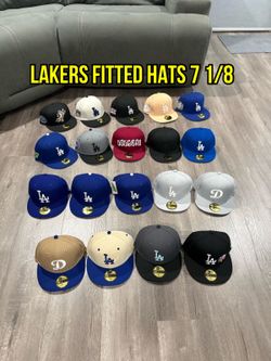 MLB New Era Los Angeles Dodgers Patch And Non Patch Múltiple Colors 59fifty Fitted Hats Size 7 1/8