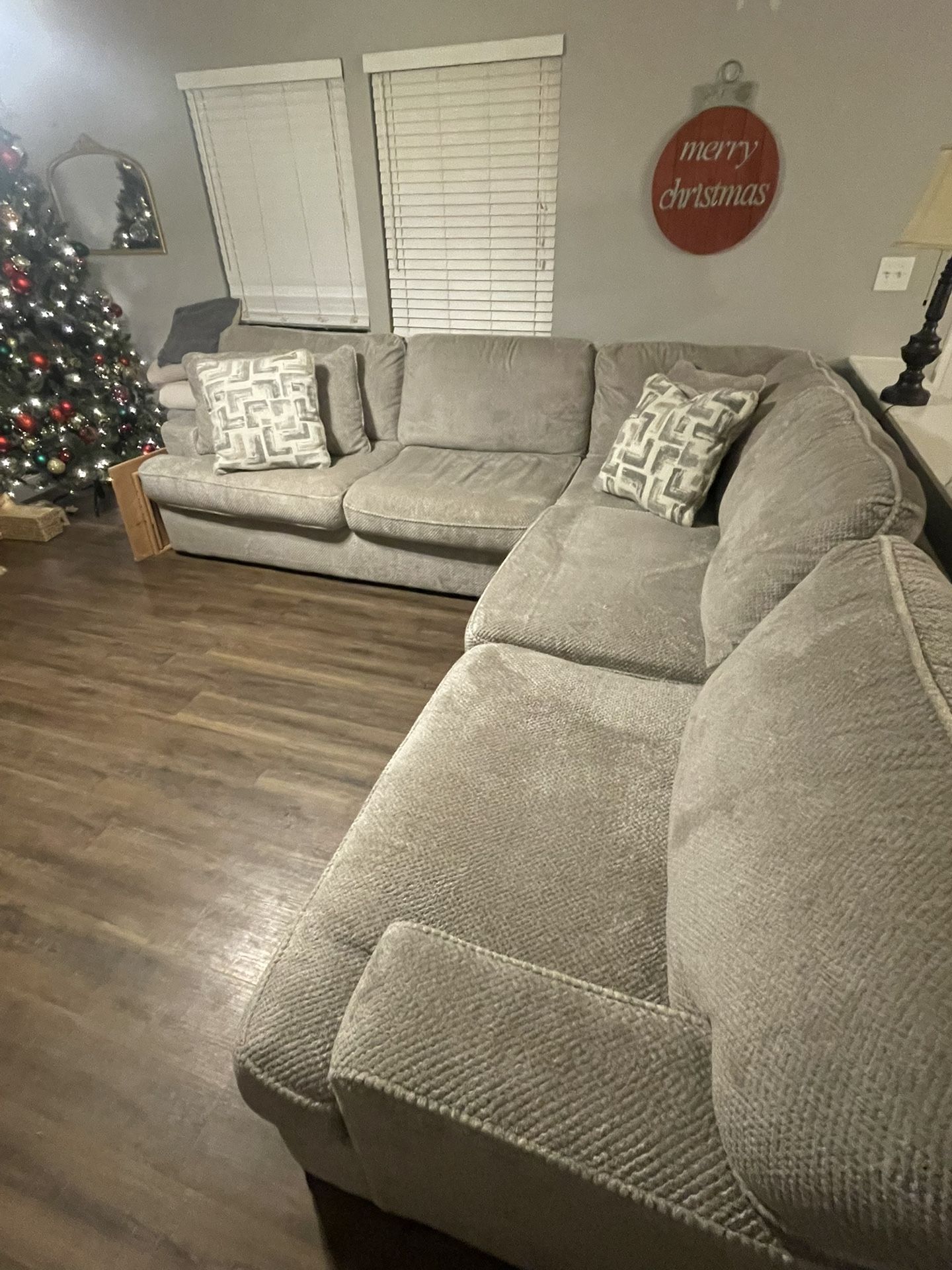 Deep seated sectional by Broyhill