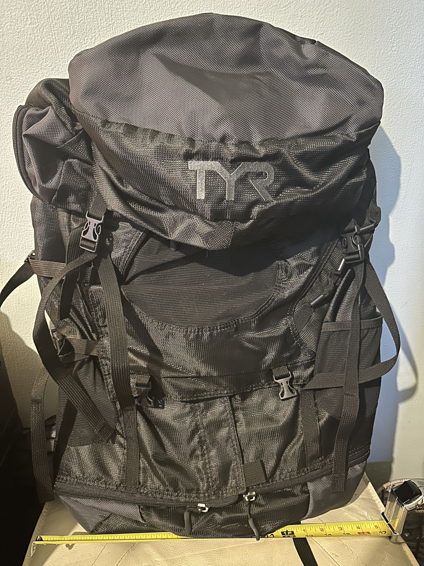 TYR Elite Convoy Transition Triathlon Backpack-Black-Ultimate Triathlon Bag