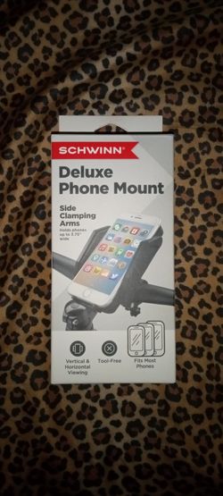 SCHWINN DELUXE BICYCLE HANDLE BAR PHONE MOUNT