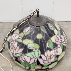 Vintage Stained Glass Lamp