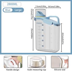 Grain Dry Food Leak Proof Sealable Jar 11.8 Cups