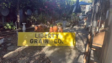 Antique Liberty Grain Co. Sign