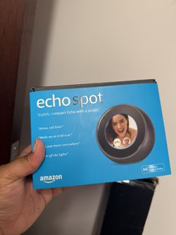 NEW Amazon Echo Spot – Smart Speaker with Screen (Sealed)