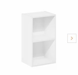 Bedside table/bookcase in white