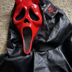 Ghost Face Red Devil Mask (New)