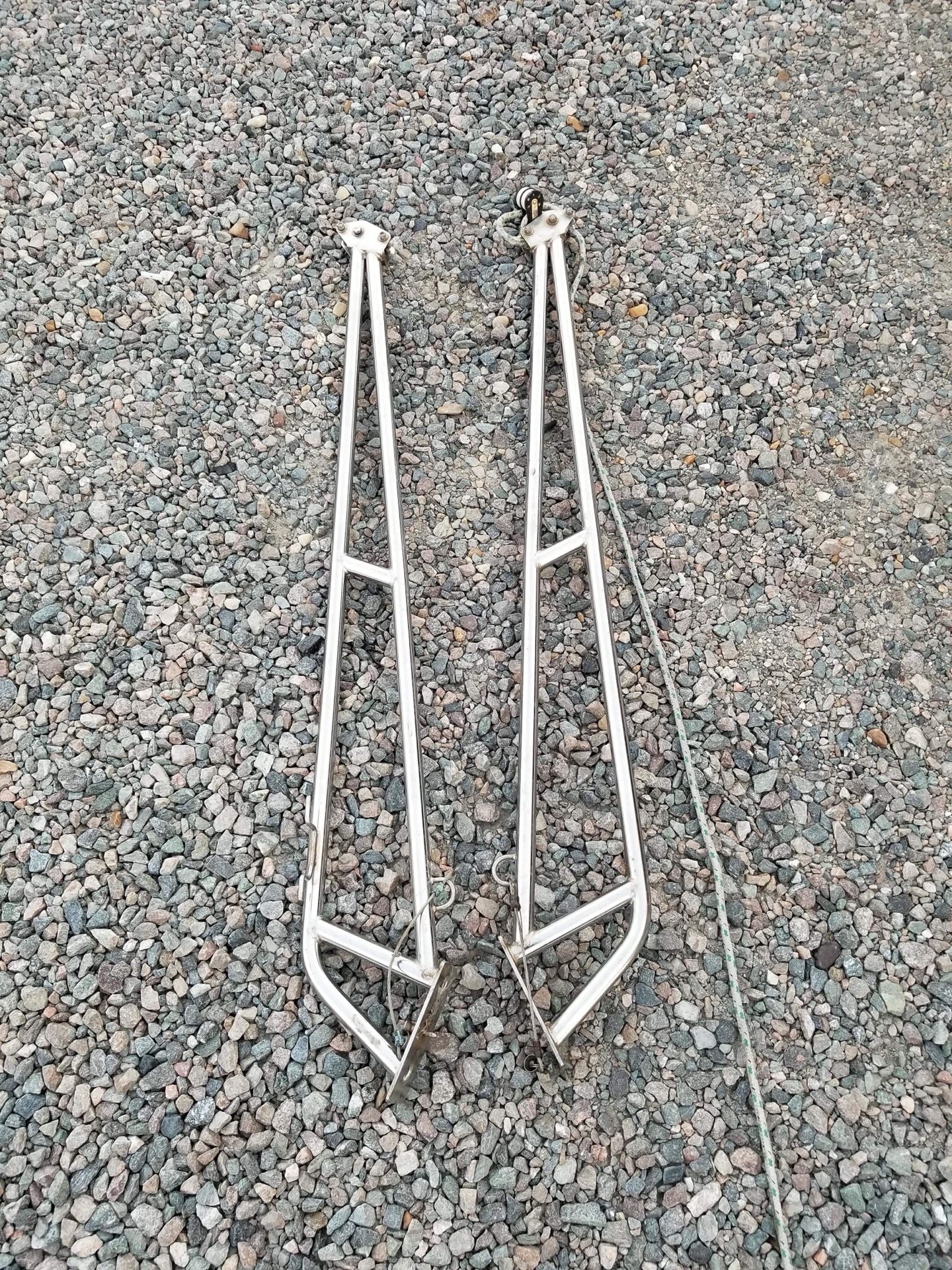 St croix davits for sailboat dinghy