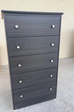 Jumbo 5 drawer grey