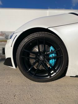 20” oem tesla wheels 19” 18” 22” rims powder coat calipers Audi bmw Toyota infiniti Rivian Tesla y