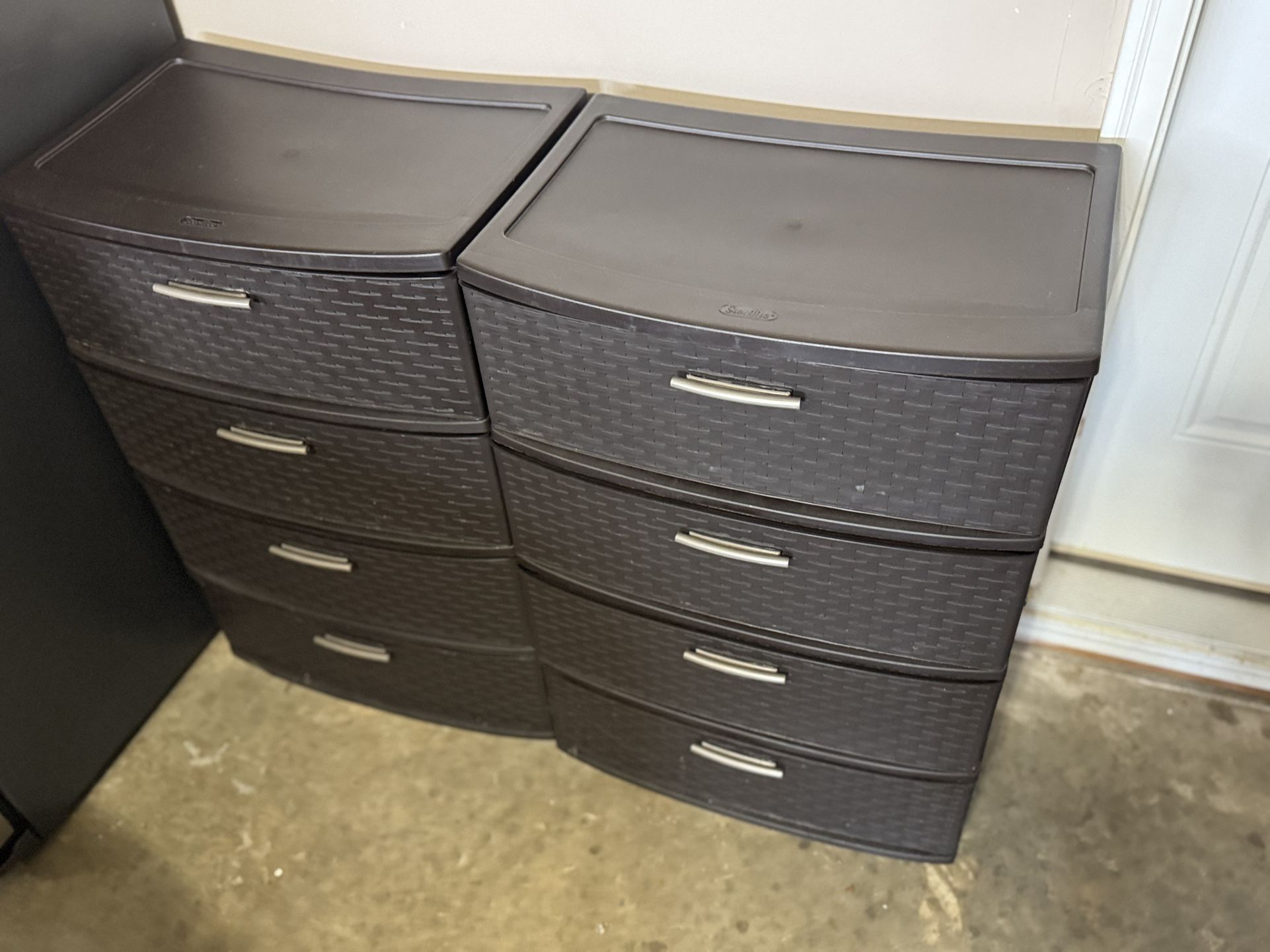 4-drawer storage set - TWO UNITS
