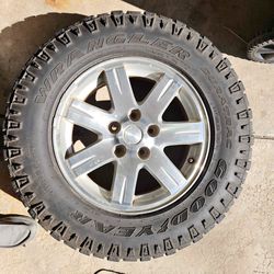 Used Goodyear wrangler tires & rims