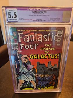 Marvel Comics Fantastic Four #48 CGC 5.5 Restored, 1966 1st Appearance Galactus Silver Surfer