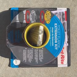 Oatey 43400 Set-Rite 1/4 in. to 1-5/8 in. Toilet Flange Extender Kit, Red and Yellow