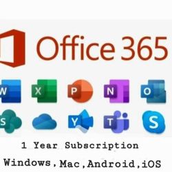 Microsoft Office 365 Pro for PC,Mac, and Android ,iOS