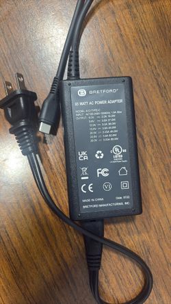 Bretford 65W USB-C AC Power Adapter