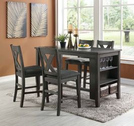 5 Pc Counter Height Dining Table Set