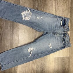 Levi's Wedgie Straight Men's Jeans30x26 100% Cotton Vintage Distressed