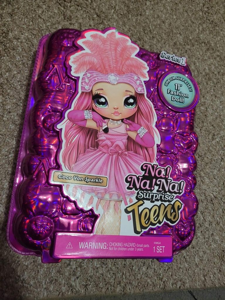 NEW MGA Coco Von Sparkle Na Na Na Surprise Teens Series 1 (Flamingo Style)