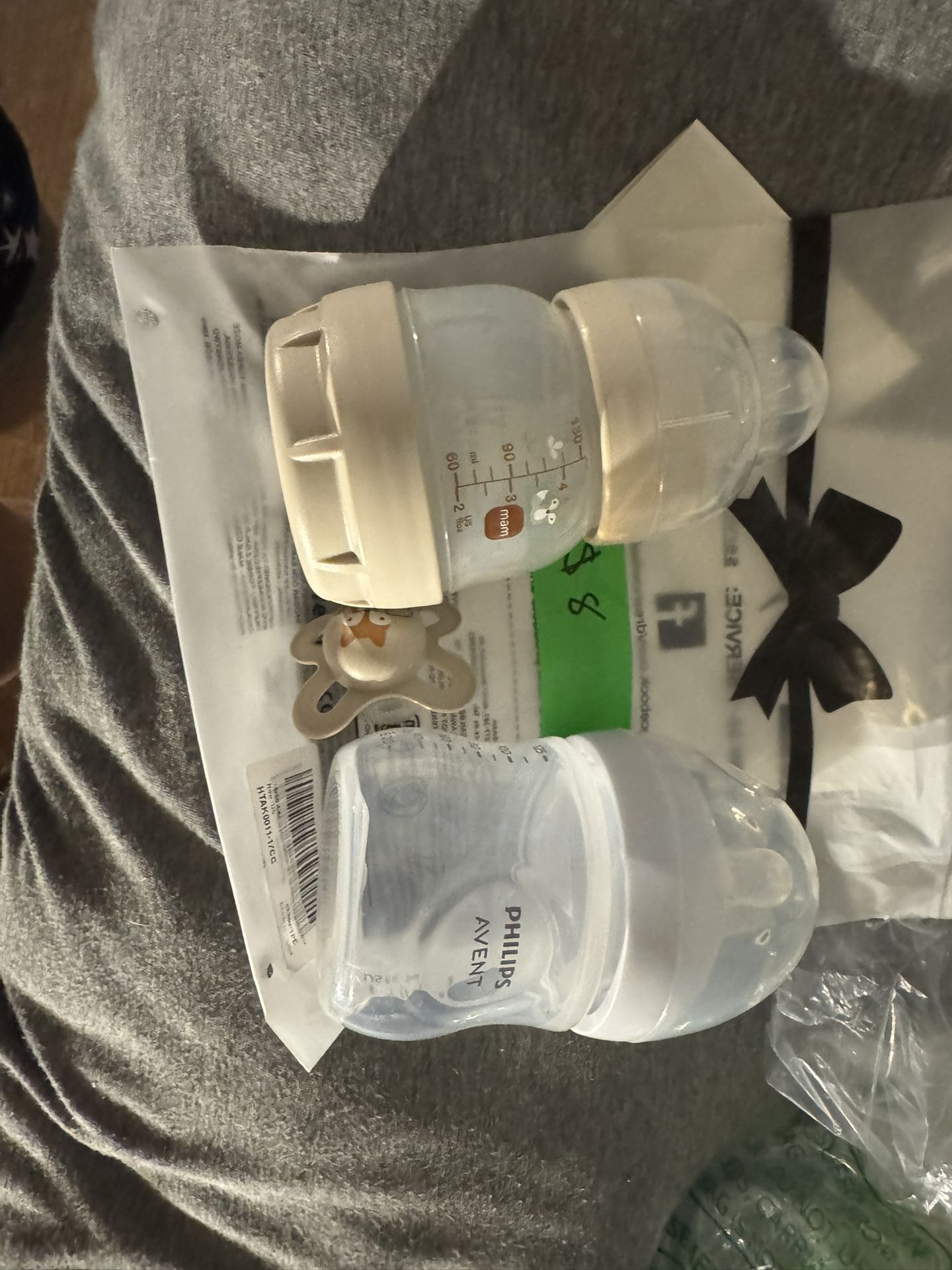 Mam Bottle With Pacifier & Phillips Bottle