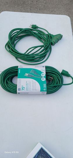 Extension cords 75 ft new and 50 ft