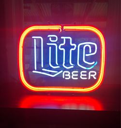 Miller Lite Neon Sign
