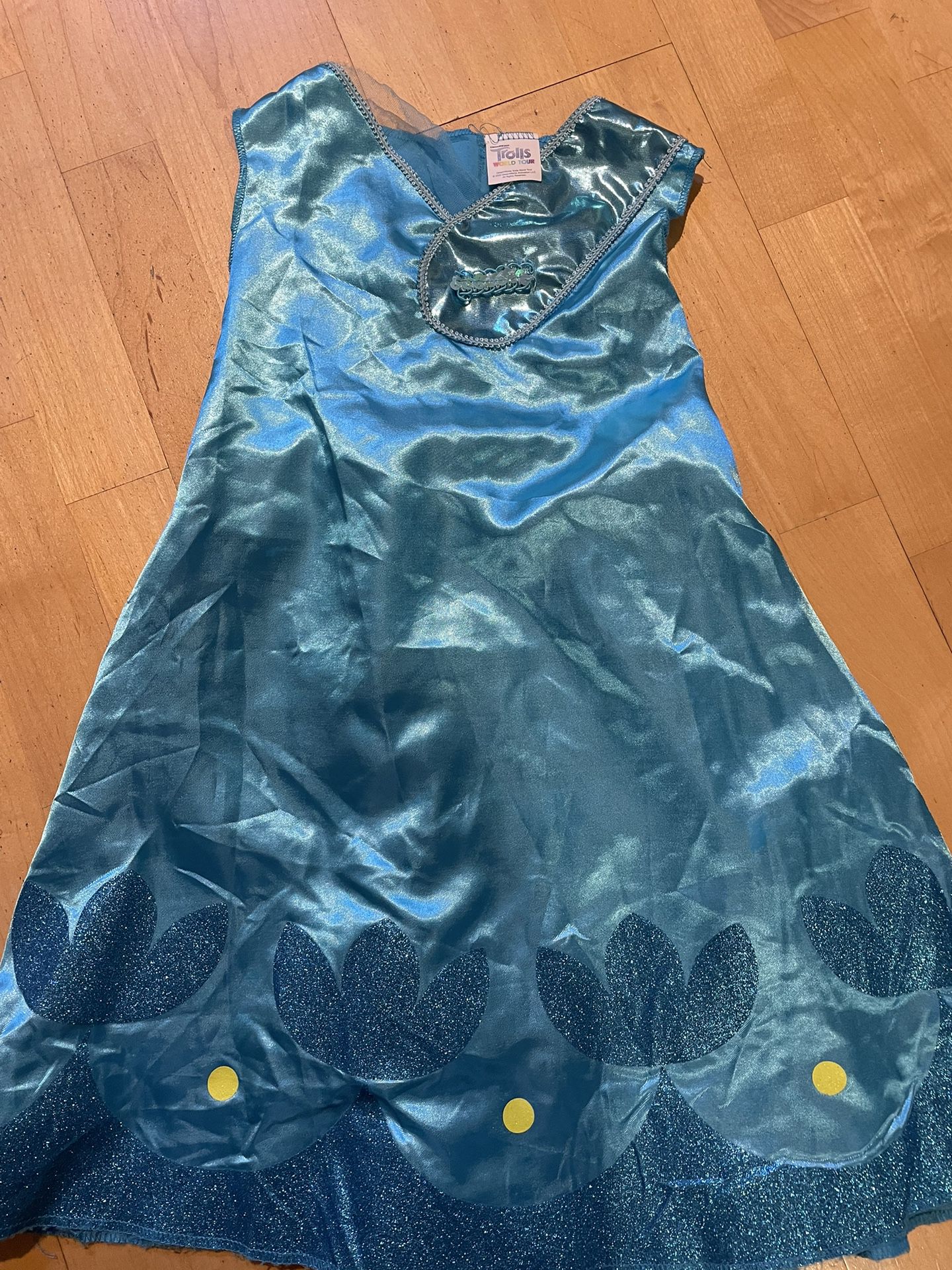 Blue Dress Troll Poppy Size 4T-5T 